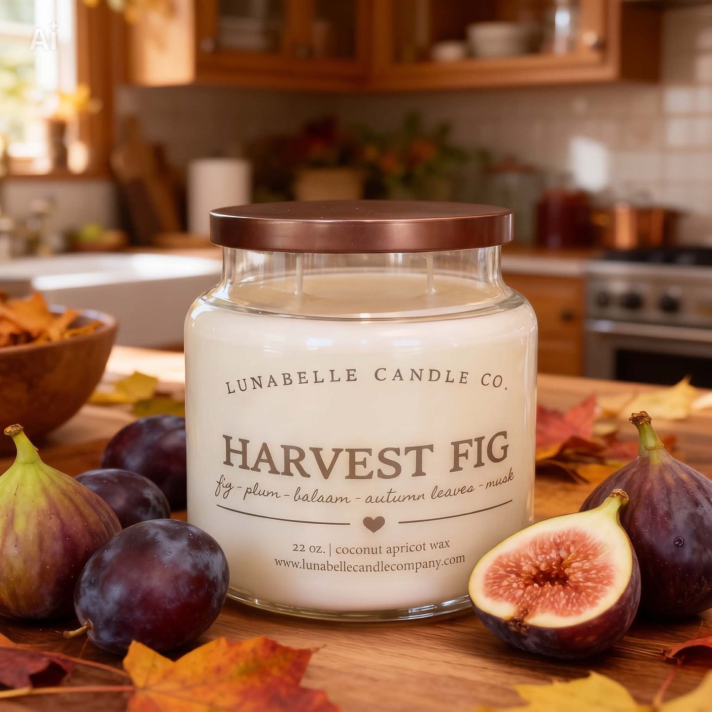 Fall Coconut Apricot Candles | 22 oz Large Apothecary Candle | Farmhouse Autumn Scent | Hand Poured | Choose Your Scent