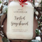 Frosted Gingerbread Christmas Candle
