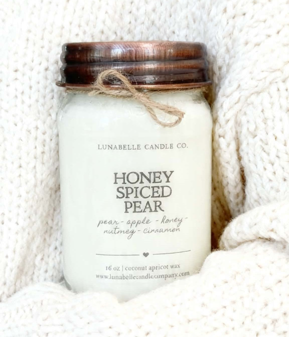 Fall Coconut Apricot Candles | 16 oz Mason Jar Candle | Farmhouse Autumn Scent | Hand Poured | Choose Your Scent