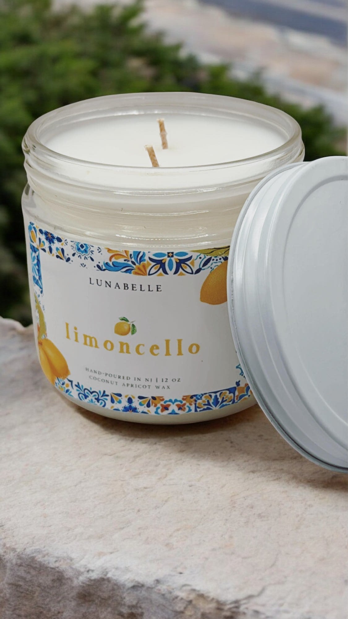 Limoncello Scented Candle, 12 oz. - LunabelleDesignUSA