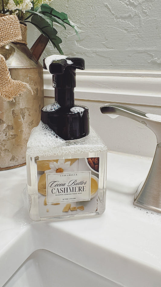 Cocoa Butter Cashmere Foaming Hand Soap, 8.5 OZ. – Gentle & Clean Cleanser