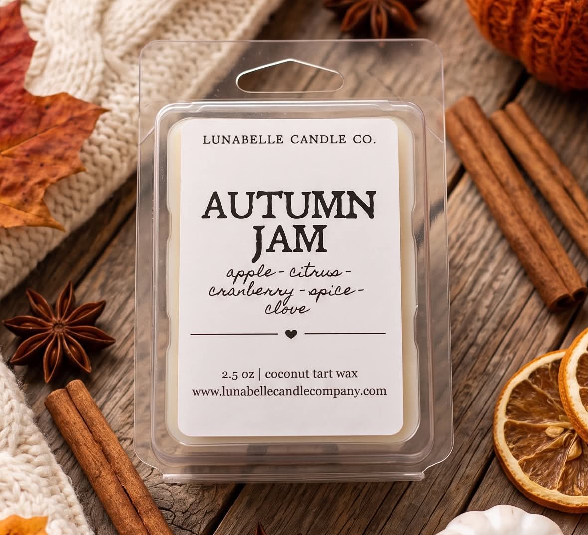 Fall Wax Melts | Autumn Scented Coconut Wax Tarts