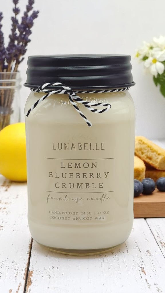Lemon Blueberry Crumble Scented Candle