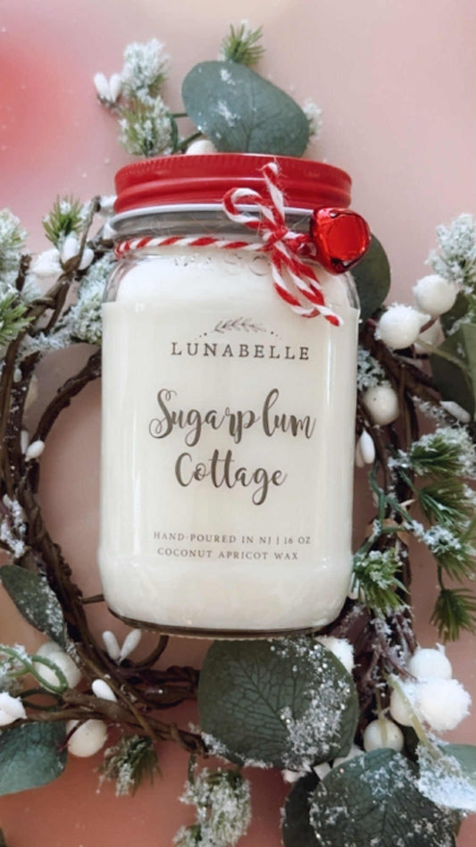 Sugarplum Cottage Christmas Candle