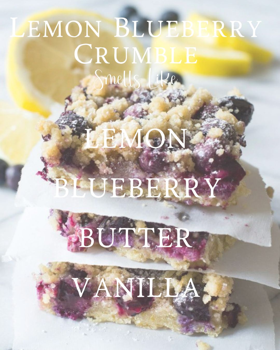 Lemon Blueberry Crumble Scented Candle