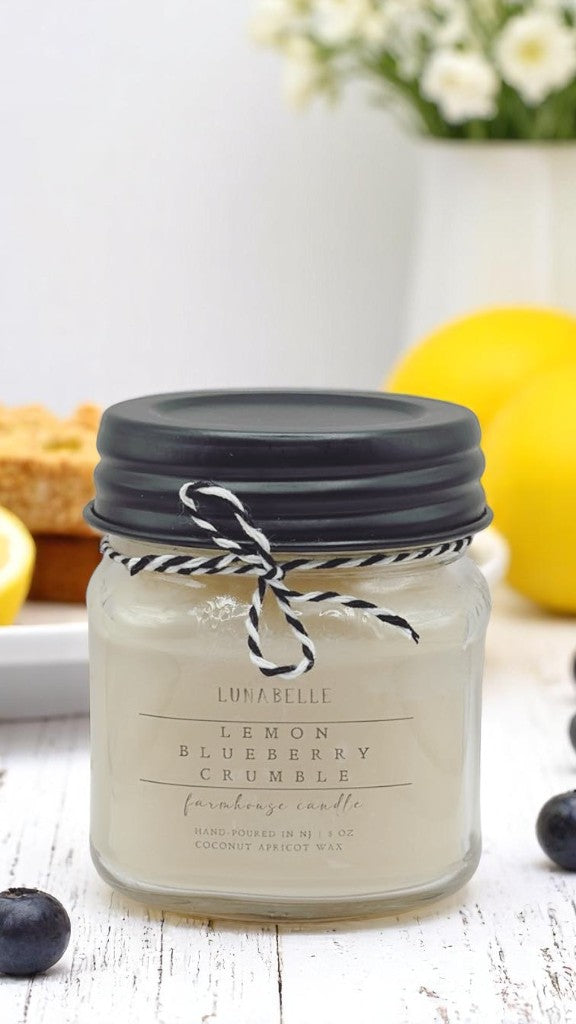 Lemon Blueberry Crumble Scented Candle