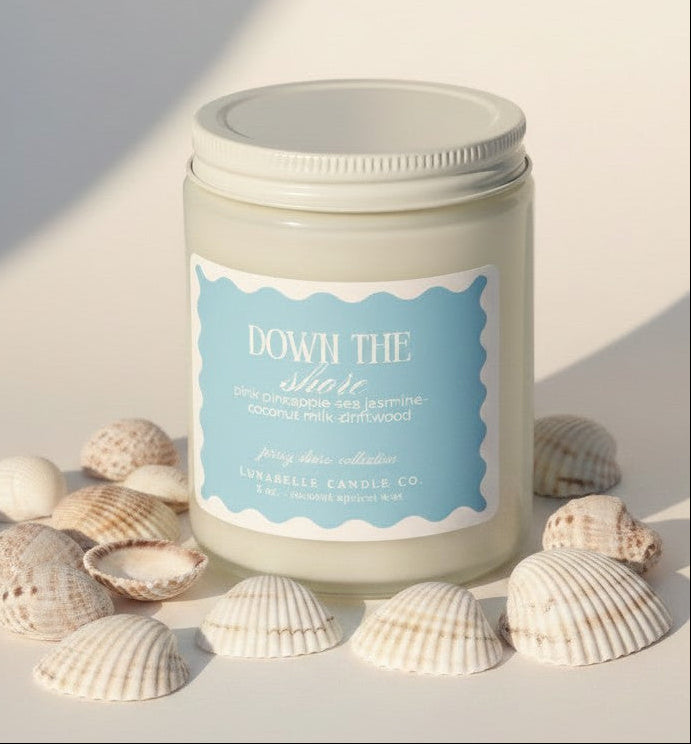Down The Shore Candle | Jersey Shore Beach | Coastal Summer Scent | Beach House Decor | Summer Candle