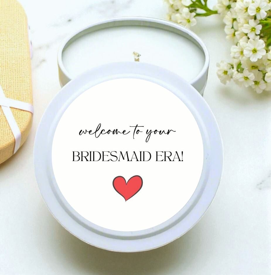 Welcome To Your Bridesmaid Era Bridal Shower Bulk Candle Favor