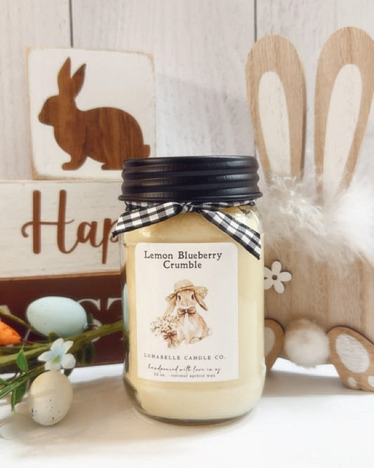 Lemon Blueberry Crumble Scented Candle | Easter Candle | Easter Basket Gift | Easter Decor | Spring Candle
