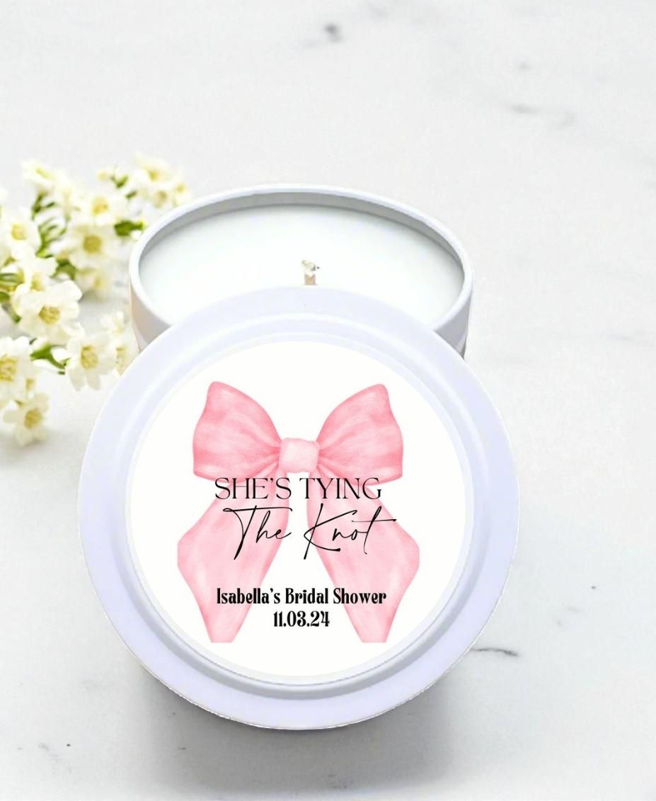 She's Tying The Knot Bridal Shower Bulk Candle Favor