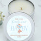We Can Bearly Wait (Blue) Baby Shower Favor Candle