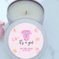 It's A Girl Pink Baby Shower Bulk Favor Candle