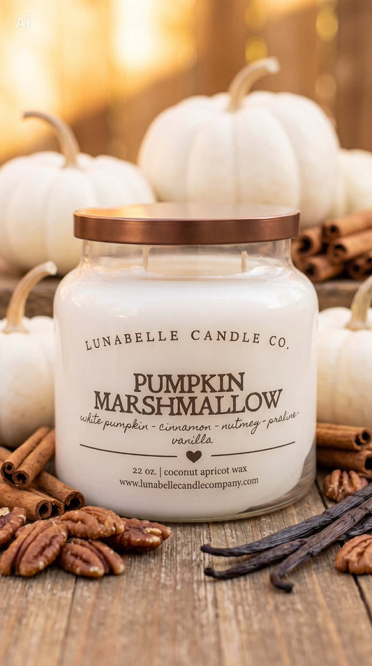 Fall Coconut Apricot Candles | 22 oz Large Apothecary Candle | Farmhouse Autumn Scent | Hand Poured | Choose Your Scent