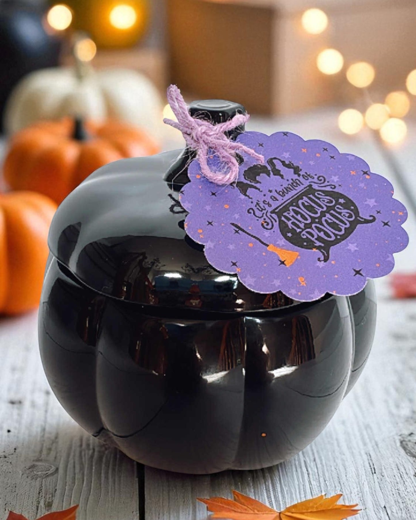 Black Pumpkin Jar, Double Wicked, Limited Edition Hocus Pocus Candle