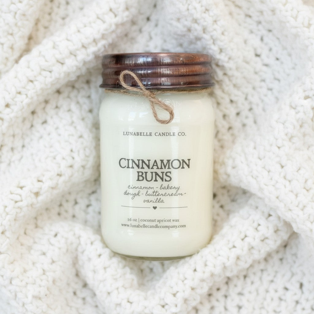 Fall Coconut Apricot Candles | 16 oz Mason Jar Candle | Farmhouse Autumn Scent | Hand Poured | Choose Your Scent