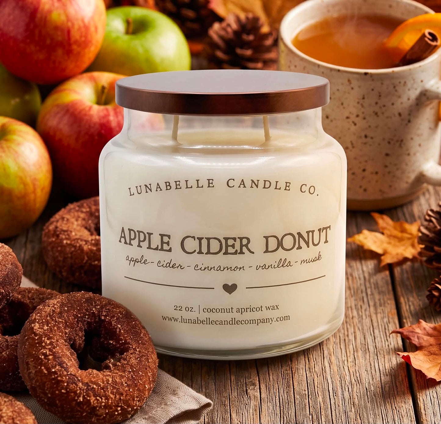 Fall Coconut Apricot Candles | 22 oz Large Apothecary Candle | Farmhouse Autumn Scent | Hand Poured | Choose Your Scent