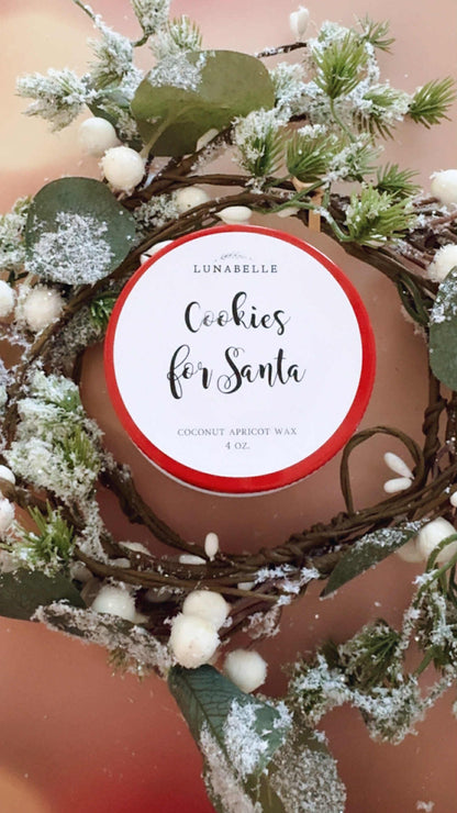 Cookies for Santa Christmas Candle