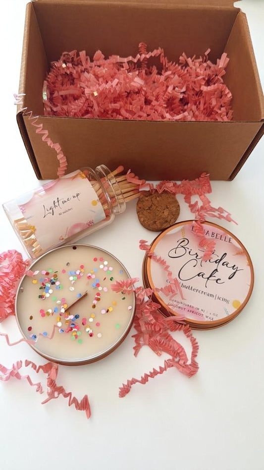 Birthday Candle Gift Set, 4 oz. Tin