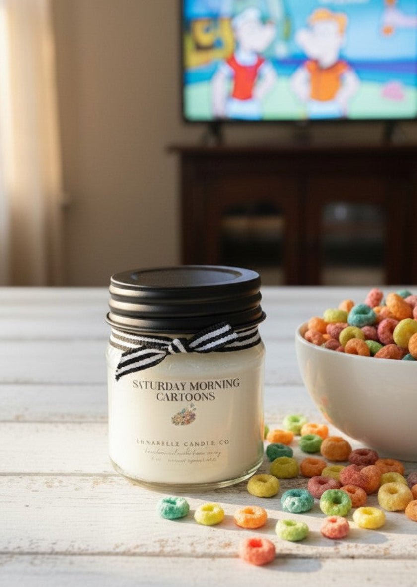 Fruit Loops Candle | Saturday Morning Cartoons | Fruity Cereal Candle | Nostalgic Scent Candle | Summer Candle | Froot Loops Cereal candle