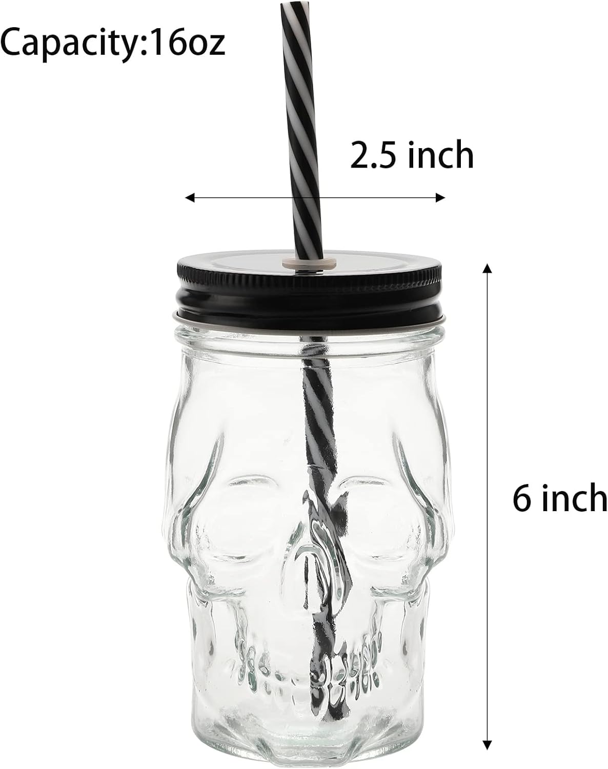 Skull Halloween Candle | 16 oz Mason Jar | Limited Edition
