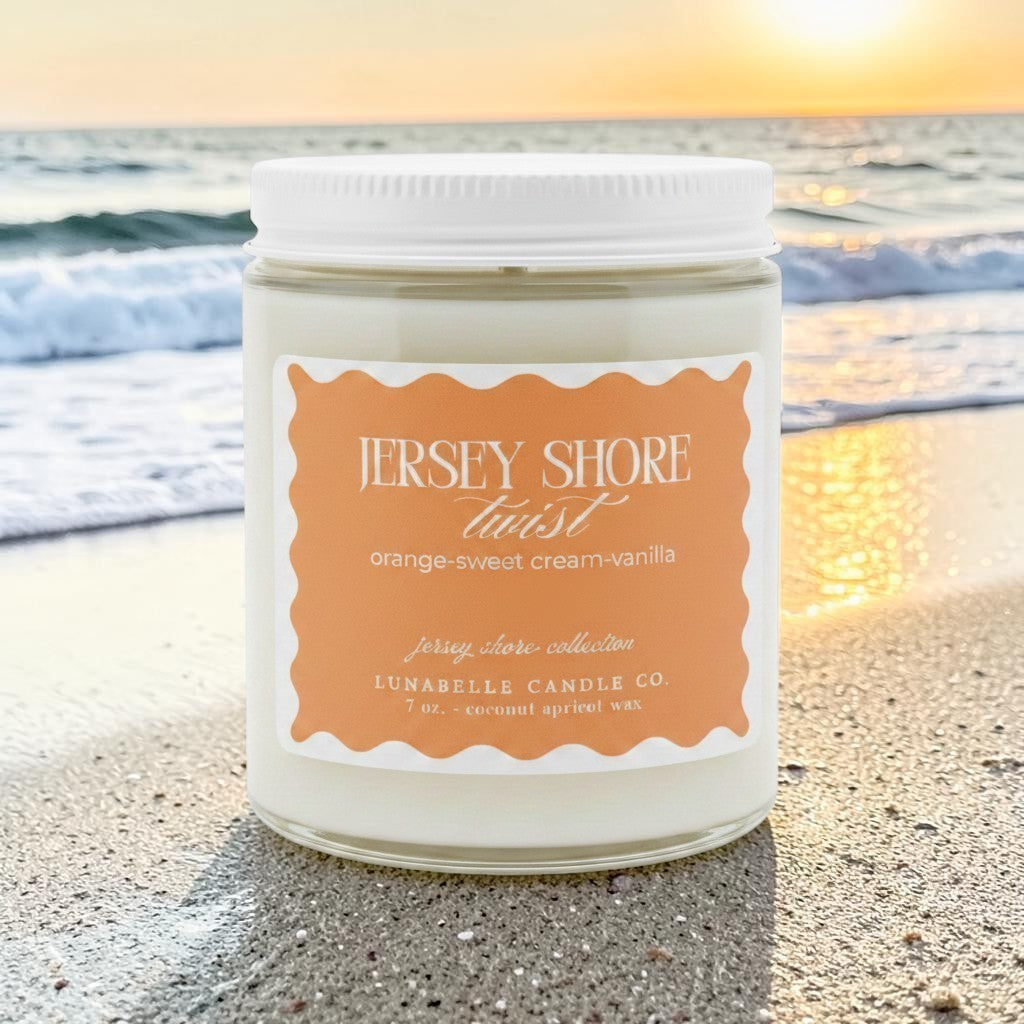 Jersey Shore Twist Candle | Jersey Shore Beach | Coastal Summer Scent | Summer Candle