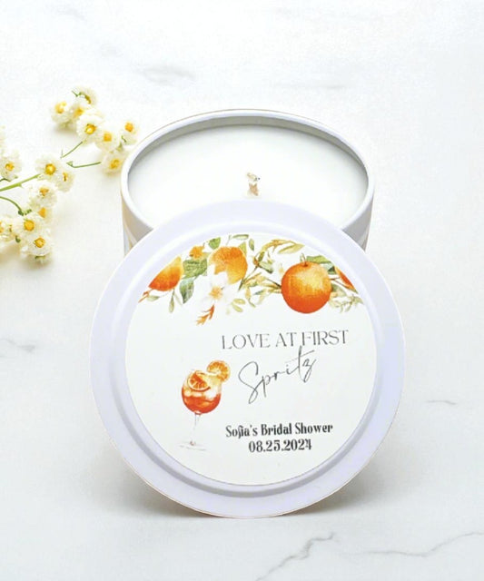 Love At First Spritz Bulk Candle Favor