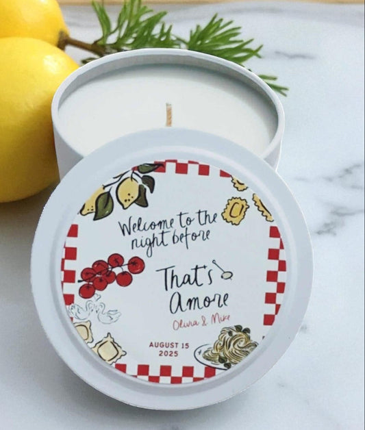 The Night Before Bulk Rehearsal Dinner Candle Favors