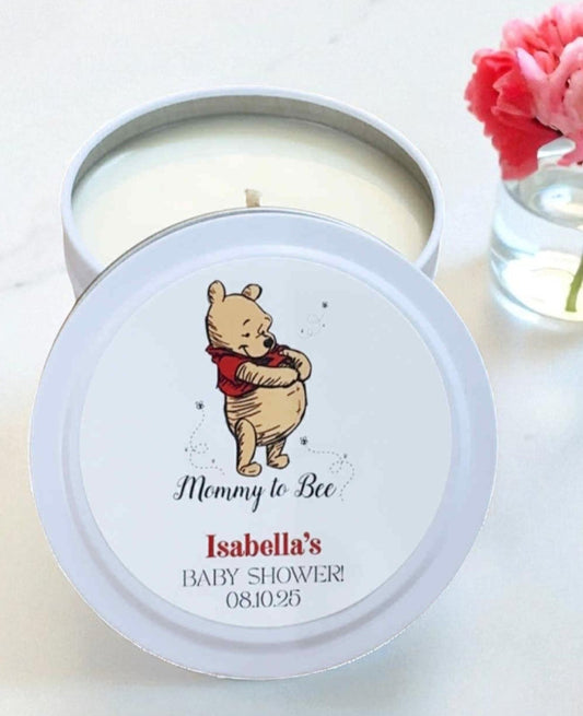 Winnie The Pooh Bulk Baby Shower Candle Favor
